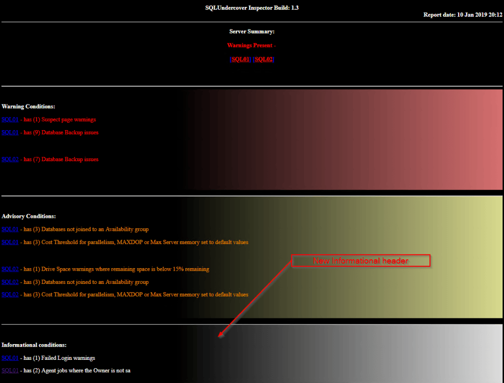 Inspector V1.3 now available – SQL Undercover